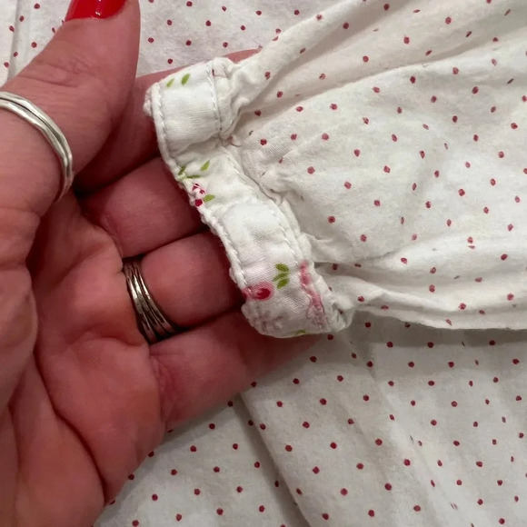 Powell Craft Embroidered Polka Dot Girl’s Blouse - Picture 5 of 7